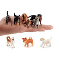 Miniatyrbillede 6 af 7: 9 stk. Cartoon PVC Mini Hvalp Dukke Figur Ornamenter Søde Dyr Legetøj Simulation Samling Model Legetøj til Fødselsdag og Julefest Dekoration