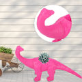 Miniatyrbild 4 av 8: Dinosaurieformad blomkruka för kaktus och suckulenter (rosröd)