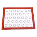 Miniatyrbillede 1 af 8: Nonstick Silikone Bagemåtte Ovn Bagværk Liner Macaron Kage Cookie Sheet Køkken (rød)