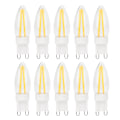 Miniatyrbillede 1 af 8: 10 stk. G9 dæmpbar lang filament BiPin LED-pære til hjem og bilbelysning 3W AC220V