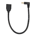 Pikkukuva 1 / 8: Displayport uros-Displayport naaras -tuki 8K at 60Hz 4K At 144Hz 0,3 metriä 90° kyynärpää Displayport 1.4 -kaapeli DVD:lle