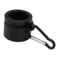 Miniatyrbilde 2 av 8: 2 stk G3/4 flaggstangringer i aluminiumlegering 360° roterende anti-wrap spinning flaggstang monteringsklemme sett svart