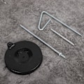 Miniatyrbillede 5 af 8: Enkelttråds metalstativ spolestander med stabil base til hjemmesymaskinetilbehør
