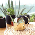 Miniatyrbillede 6 af 8: 500 ml rustfrit stålvandkande med lang tud, vandkande til udendørs og indendørs stueplanter, guld