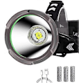Miniatyrbillede 1 af 5: 15000 Lumens Kraftig Genopladelig LED Pandelampe, WESLITE Langtrækkende XHP90 Spotlight Ultra Kraftig LED Pandelampe 4 Tilstande Pandelampe Lommelygte Pandelampe med A