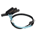 Pikkukuva 6 / 8: Mini SAS SFF 8087 - 8482 4 Serial ATA -liitäntäsovittimen kaapeli Power muuntimen johto 0,5 metriä / 1,6 jalkaa