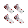 Miniatyrbillede 8 af 8: 4 stk. tylstof DIY-håndværk slidstyrke symfoni polyester glitter tylruller 6 cm hvid