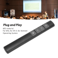 Miniatyrbilde 3 av 7: Presentasjon Clicker 2.4G RF-brikke ABS-silikonknapper Bærbar Plug and Play trådløs presentatørfjernkontroll for kontor