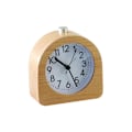Miniatyrbild 1 av 4: Väckarklocka Batteridriven Snooze-funktion Väckarklocka Rese Trä Ljusande Analog Väckarklocka Tyst Ingen Tickande Nålklocka Stigande Ljudlarm - L