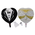 Miniatyrbillede 6 af 8: 2 stk hjerteballoner Valentines røde romantiske kæmpe bryllupsballonpynt til jubilæumsfest