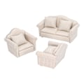 Miniatyrbillede 8 af 8: 1:12 skala dukkehus sofa håndlavet høj simulation miniature sofa til dukkehus tilbehør