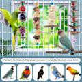 Pikkukuva 4 / 4: Luonnonpuusta valmistetut linnun pureskelulelut 5 kpl, papukaija riippuva häkin pöytä pienille linnuille, conure, cockatiel, rakkolintu, budgie