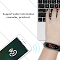 Miniatyrbillede 7 af 8: Bærbar smart armbånd med LED-skærm, lang standbytid, blodtryk og puls
