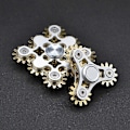 Miniatyrbillede 1 af 4: Fidget Spinner Metal Voksne Edc Antistress Hånd Spinner Legetøj Børn Stress Relief Roterende Hånd Gyro Dekompressionsgaver Ni tænder1
