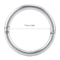 Miniatyrbilde 8 av 8: Rustfritt stål okse ku storfe nese ring oppdrett tilbehør (L)
