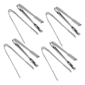 Miniatyrbillede 2 af 8: 10 stk. istang i rustfrit stål, nemme at rengøre, stærkt greb, alsidige til fester, køkken, grill, BBQ, bar, 13 cm / 5,1 tommer