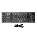 Miniatyrbild 1 av 5: Vikbar Bluetooth-tangentbord med numeriskt tangentbord 81 tangenter Batteridriven Typ C-gränssnitt Fickstorlek Bluetooth-tangentbord för PC