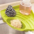 Miniatyrbild 3 av 4: Multifunktionell - Triangulär diskställ, handfatshörnsvamp, förvaringshylla