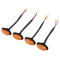 Miniatyrbillede 4 af 8: 4 stk. bilens frontgitterlampe med 4‑LED gult lys udskiftning til Ford F150 F250 F350 2017‑2019