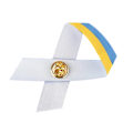 Pikkukuva 3 / 8: Ukrainalainen lippu Rauhan solmu Rintaneula Sininen Keltainen Nauha Pinssit Vaatteille Reppu Hattu Laukku