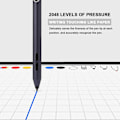 Miniatyrbillede 8 af 8: Tablet Smart Stylus Universal Pen Passer til Microsoft Surface Pro 3 4 5 G Book GoDark blå