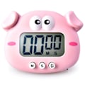 Miniatyrbillede 1 af 5: Dyretimer Student Magnetisk Digital 100 Minutters Tidsindstillet Nedtællingstimer Med Batteri til Køkken Peggy Pig