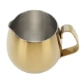 Miniatyrbillede 1 af 8: Kaffe Mælkekop Rustfrit Stål Mælkeskummerkande Cappuccino Latte Art Mælkekande Gylden 300ml