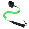 Miniatyrbillede 3 af 8: Surfboard Leash 10in Justerbar Ankelstrop Design Havvand TPU Rustfrit Stål Hardware Paddle Board LeashGrøn