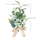 Miniatyrbillede 2 af 5: Udendørs bryllup stol ryg blomsterdekoration - lille buket til bryllup scene layout (2 stk)