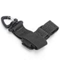 Miniatyrbillede 7 af 8: Multifunktionelle Nylon Handschuhe Haken Arbeitshandschuhe Klettern Seil Aufbewahrung AntiLost Hängeschnalle(Schwarz )