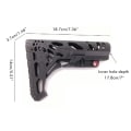 Miniatyrbild 3 av 7: Utomhuskit med fast lager Pythoner Grain Hollow Nylon Lättvikt Red Dot Tail Bracket Utomhussport Modifiering Tillbehör