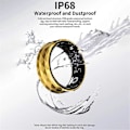 Pikkukuva 2 / 5: R12M Älysormus Fitness-sormus IP68 Unimonitori 20 19,8 mm Kulta