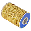 Miniatyrbillede 7 af 8: 70yd Crafts Kantsnor Fletning Rørledning Bias Tape Trims 1cm Bredde til Syning Sømbinding Syning Guld