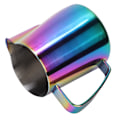 Miniatyrbilde 4 av 8: 350 ml rustfritt stål Titanize melkeskummende kopp kanne kaffekanne for Latte ArtColorful