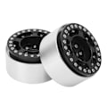 Miniatyrbild 5 av 8: 2 st 1,9 tum Beadlock-hjul i aluminiumlegering CNC-bearbetning Universal RC-hjulfälgar för Crawler Svart