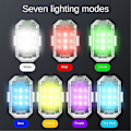 Pikkukuva 2 / 5: RGB LED -lentokoneen strobo-valot moottoripyörän valot LED-salama-asento langaton color02 Kaksi valoa kaukosäätimellä