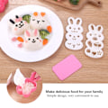 Miniatyrbild 5 av 8: DIY Kanin Form Matkvalitet PP Material Sushi Ris Rulle Bento Form Hantverk Ris Rulle Form