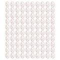 Miniatyrbilde 6 av 8: 100 stk binders gull søt unik form lett bærbar galvaniseringsprosess metall binders med oppbevaringsboks polygon