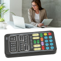 Miniatyrbilde 7 av 7: Stemmeveksler Multifunksjonell 8 lydeffekter Bærbar håndholdt minilydkort Stemmeveksler for PC-telefon bærbare datamaskiner