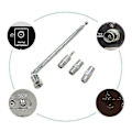 Miniatyrbilde 4 av 4: 75 Ohm Teleskopisk DAB Radioantenne For Hifi Av-mottaker Mini System, FM
