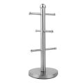 Miniatyrbillede 1 af 8: Rustfrit stål krusstativ Træform Opbevaring Tekopholder Organizer