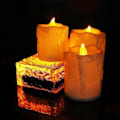 Miniatyrbild 5 av 5: 3 st Flameless LED-te ljus för hemdekoration