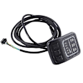 Miniatyrbilde 3 av 5: Elektrisk Sykkel Display G20 LCD Display Kontroll 24V 36V 48V Hastighetsmåler Speedometer Kablet SM-kontakt