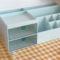 Miniatyrbillede 5 af 5: Skrivebordsopbevaringsboks Multi Grid Design Sød Smuk Skrivebordsarrangør Opbevaringsboks til Stationery Pens Lysegrøn