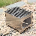 Miniatyrbillede 5 af 5: - Camp Stove Rustfrit Stål Trækul Brændeovn