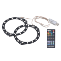 Miniatyrbillede 7 af 8: RGB LED-lysring Bluetooth Sync Music 400 Effects 8 farver LED-båndlys med appkontrol til PS5-konsollen