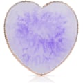 Miniatyrbilde 1 av 5: Mauve Resin Neglelakk Palett med Gullfarget Hjerteformet Kant