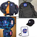 Miniatyrbillede 4 af 5: NASA 100 års Space Shuttle Militær Mission Logo Stryge-på-mærker 8 stk. til Tøj