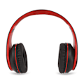 Miniatyrbillede 3 af 8: Trådløst headset Stereo Noise Cancelling Foldbare Bluetooth-hovedtelefoner til mobiltelefon PC Rejsespil Sort med rød