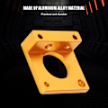 Miniatyrbillede 8 af 8: MK8 Ekstruder Tilbehør Aluminium 3D Printer CR10 Fuld Metal Fjern Ekstruder Holder (Gylden)